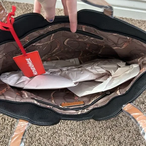 Montana West Black and Brown Shoulder Bag - Picture 5 of 14